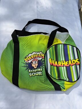 Rare Warheads Duffel  Bag.neon streetwear Y2K fashion nostalgia Quirky